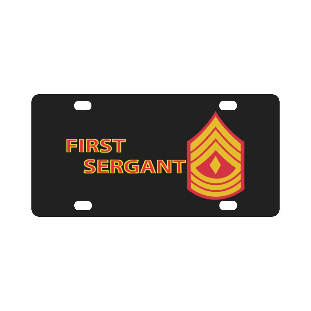 USMC - E8 - First Sergeant (1SG) X 300 Classic License Plate