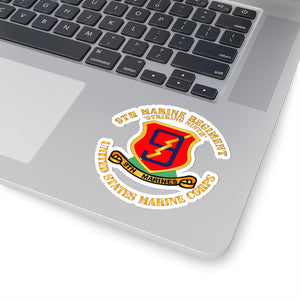 Kiss-Cut Stickers - USMC - 9th Marine Regiment - Striking Ninth