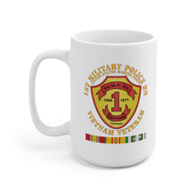 Load image into Gallery viewer, Ceramic Mug 15oz - USMC - 1st MP Battalion - Vietnam Veteran
