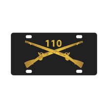 Load image into Gallery viewer, Army - 110th Infantry Regiment - Inf Branch wo Txt X 300 Classic License Plate
