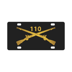 Army - 110th Infantry Regiment - Inf Branch wo Txt X 300 Classic License Plate