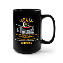 Load image into Gallery viewer, Black Mug 15oz - USMC - Marine Medium Tiltrotor Training Squadron 204 (VMMT-204)
