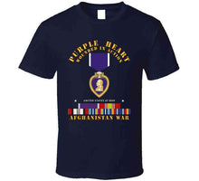 Load image into Gallery viewer, Purple Heart - Wia W Afghanistan Svc W Purple Heart Ribbon T Shirt
