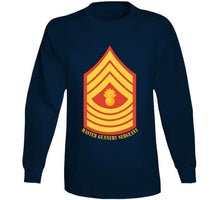 Load image into Gallery viewer, Usmc - Enlisted Insignia - E9 - Master Gunnery Sergeant (mgysgt) - Dress Blue - Bottom Txt T X 300 T Shirt
