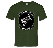 Load image into Gallery viewer, Usmc - Marine Heavy Helicopter Squadron 466 - Single Wolf Wo Txt T Shirt
