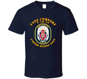 Navy - USNS Comfort (T-AH-20) Crest Classic T Shirt