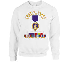 Load image into Gallery viewer, Purple Heart - Wia W Afghanistan Svc W Purple Heart Ribbon T Shirt
