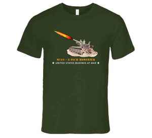 Usmc - M110 - 8 Inch - Crew Firing - Usmc At War - V1 T Shirt, Hoodie and Premium