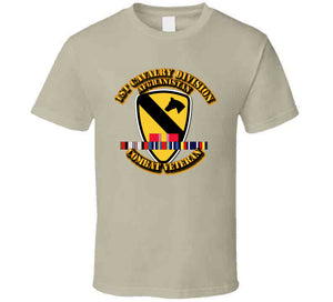 1st Cavalry Div with Afghanistan Service Ribbons Classic T Shirt