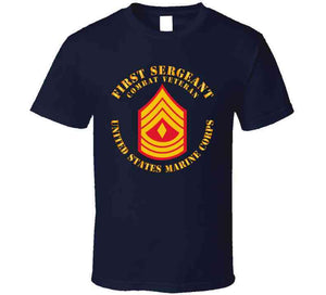 Usmc - First Sergeant - Combat Veteran X 300 T Shirt