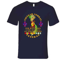 Load image into Gallery viewer, Usmc - Vietnam Combat Vet - 5th Bn, 11th Marines - 1st Marine Div W Vn Svc T Shirt, Hoodie and Premium
