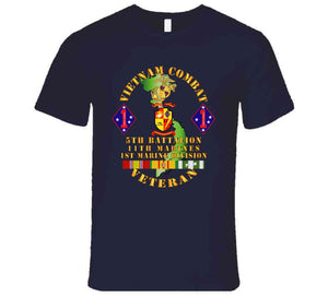 Usmc - Vietnam Combat Vet - 5th Bn, 11th Marines - 1st Marine Div W Vn Svc T Shirt, Hoodie and Premium