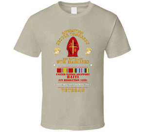 Usmc - Operation Secure Tomorow  - 3rd Bn, 8th Marines - W  Haiti - 2004 W Afem X 300 T Shirt