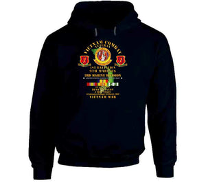 Usmc - 1st Bn 9th Marines - 3rd Mardiv - Operation Dewey Canyon W Vn Svc Hoodie