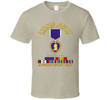 Load image into Gallery viewer, Purple Heart - Wia W Afghanistan Svc W Purple Heart Ribbon T Shirt
