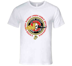 United States Marine Corps - Force Recon on USMC Seal - Tshirt