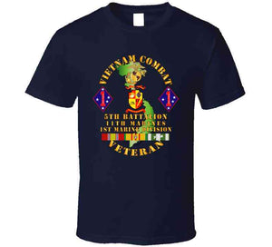 Usmc - Vietnam Combat Vet - 5th Bn, 11th Marines - 1st Marine Div W Vn Svc T Shirt, Hoodie and Premium