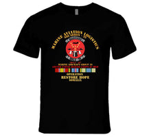 Load image into Gallery viewer, Usmc - Marine Aviation Logistics Squadron 39 - Mals 39 - Magicians -  Opn Restore Hope Solmalia W Svc T Shirt
