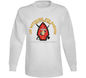 Usmc - 1st Bn, 8th Marines - The Cutting Edge - Marines At War X 300 Crewneck Sweatshirt