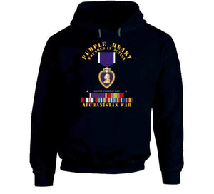 Purple Heart - Wia W Afghanistan Svc W Purple Heart Ribbon T Shirt