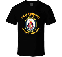 Load image into Gallery viewer, Navy - USNS Comfort (T-AH-20) Crest Classic T Shirt
