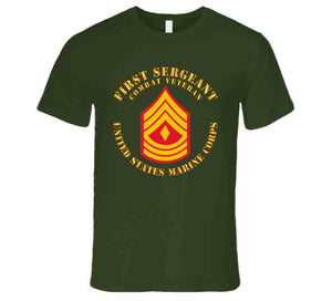 Usmc - First Sergeant - Combat Veteran X 300 T Shirt