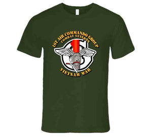 Usaf -1st Air Commando Group - Vietnam War  With Txt T Shirt