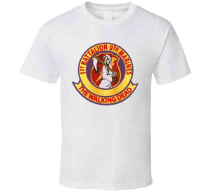 Usmc - 1st Bn 9th Marines Wo Txt T Shirt