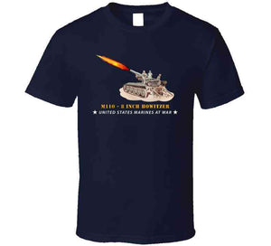 Usmc - M110 - 8 Inch - Crew Firing - Usmc At War - V1 T Shirt, Hoodie and Premium