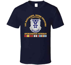 Army - 1st Bn 503rd Infantry - Afghanistan Veteran X 300 T Shirt