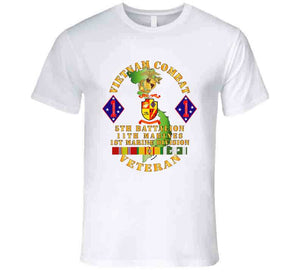 Usmc - Vietnam Combat Vet - 5th Bn, 11th Marines - 1st Marine Div W Vn Svc T Shirt, Hoodie and Premium