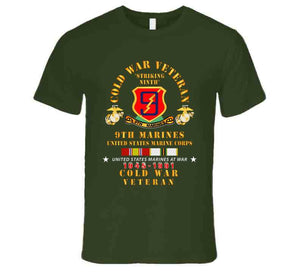 Usmc - Cold War Vet - 9th Marines W Cold Svc X 300 T Shirt