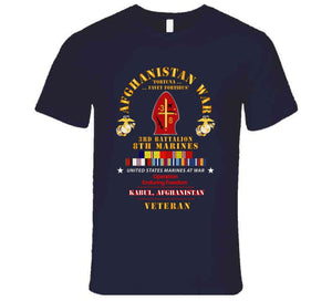 Usmc - Afghanistan War Veteran - 3rd Bn, 8th Marines - Oef - Kabul W Car Afghan Svc X 300 T Shirt