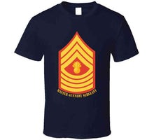 Load image into Gallery viewer, Usmc - Enlisted Insignia - E9 - Master Gunnery Sergeant (mgysgt) - Dress Blue - Bottom Txt T X 300 T Shirt
