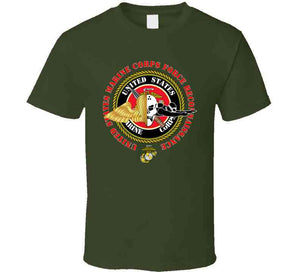 United States Marine Corps - Force Recon on USMC Seal - Tshirt