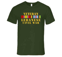 Load image into Gallery viewer, Usmc - Veteran Lebanese Civil War W  Exp Svc T Shirt
