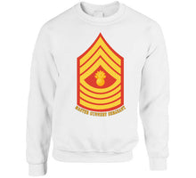 Load image into Gallery viewer, Usmc - Enlisted Insignia - E9 - Master Gunnery Sergeant (mgysgt) - Dress Blue - Bottom Txt T X 300 T Shirt
