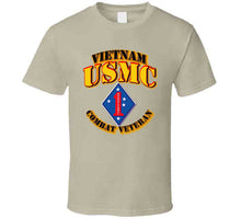 Load image into Gallery viewer, USMC - 1st Marine Division - Vietnam - Combat Vet T Shirt
