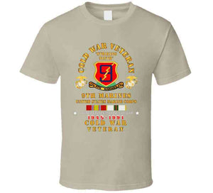 Usmc - Cold War Vet - 9th Marines W Cold Svc X 300 T Shirt