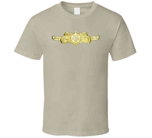 Uscg - Cutterman Badge - Officer - Gold Wo Txt T Shirt