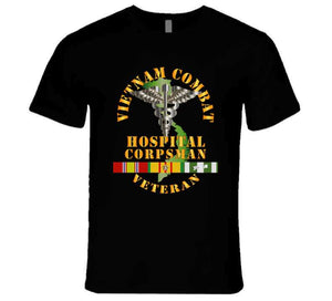 Usn  - Usmc - Vietnam Combat Veteran Hospital Corpsman  X 300 Long Sleeve T Shirt