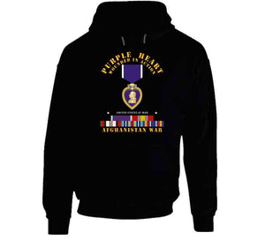 Purple Heart - Wia W Afghanistan Svc W Purple Heart Ribbon T Shirt