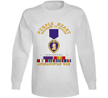 Load image into Gallery viewer, Purple Heart - Wia W Afghanistan Svc W Purple Heart Ribbon T Shirt
