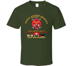 Usmc - Marine Aviation Logistics Squadron 39 - Mals 39 - Magicians - Gulf War Vet W Svc T Shirt