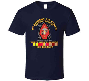 Usmc - 1st Bn, 8th Marines - Beirut Barracks Bombing W Svc Hoodie