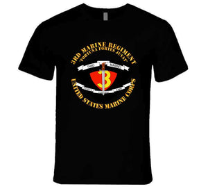 Usmc - 3rd Marine Regiment - Fortuna Fortes Juvat T Shirt