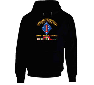 USMC - 1st Marine Division, Desert Storm Veteran - T Shirt, Hoodie, and Premium