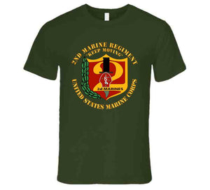 Usmc - 2nd Marine Regiment - Keep Moving T Shirt