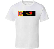 Load image into Gallery viewer, USMC - I Love My Marine T Shirt
