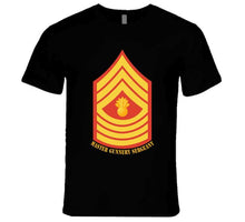 Load image into Gallery viewer, Usmc - Enlisted Insignia - E9 - Master Gunnery Sergeant (mgysgt) - Dress Blue - Bottom Txt T X 300 T Shirt
